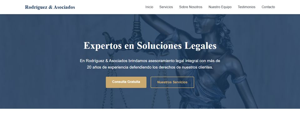 Diseño de web para un estudio jurídico