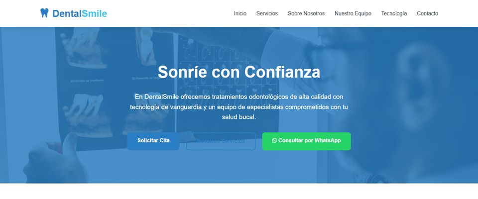 Diseño de web para un consultorio odontológico